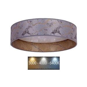 Imagine Plafonieră LED VELVET STAR LED/24W/230V d. 40 cm gri/aurie BRILAGI