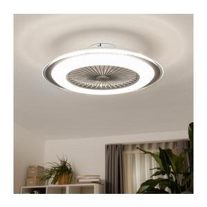 Imagine Plafonieră LED dimabilă cu lator BRILAGI RONDA LED/48W/230V argintiu + telecomandă