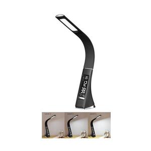 Imagine Lampă LED de masă dimabilă cu afișaj PELLE LED/7W/230V negru BRILAGI