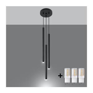 Imagine Lustră LED pe cablu DRIFA 3xG9/4W/230V negru BRILAGI