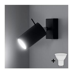 Imagine Spot LED de perete ASMUS 1xGU10/7W/230V negru BRILAGI