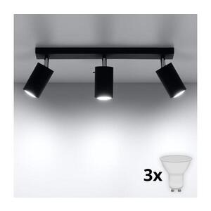 Imagine Spot LED ASMUS 3xGU10/7W/230V negru BRILAGI