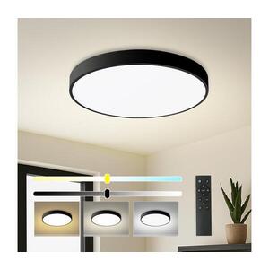 Imagine Plafonieră LED dimabilă BRILAGI POOL SMART LED/60W/230V 50 cm Wi-Fi Tuya negru + telecomandă