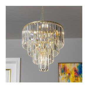 Imagine Lustră de cristal pe lanț BRILAGI MOZART 5xE14/40W/230V auriu