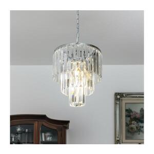Imagine Lustră de cristal pe lanț BRILAGI MOZART 4xE14/40W/230V crom lucios