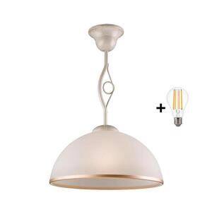 Imagine Lustră LED pe tijă BRILAGI ANTICO 1xE27/60W/230V alb patină