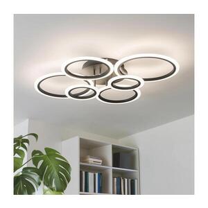 Imagine Lustră LED dimabilă aplicată BRILAGI ORBITS LED/85W/230V 3000-6500K negru + telecomandă