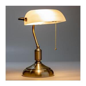 Imagine Lampă de masă BRILAGI BANK OFFICE 1xE27/60W/230V alamă/alb