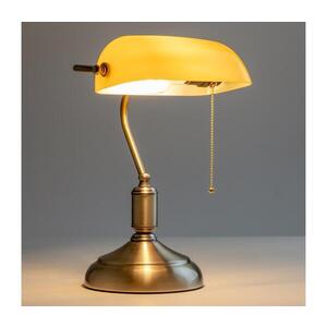 Imagine Lampă de masă BRILAGI BANK OFFICE 1xE27/60W/230V alamă/portocaliu