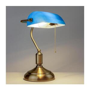 Imagine Lampă de masă BRILAGI BANK OFFICE 1xE27/60W/230V alamă/albastru