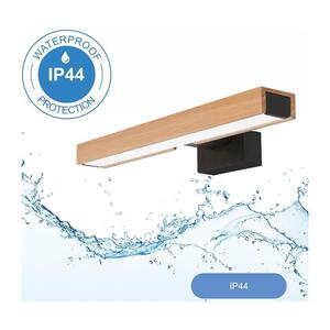 Imagine Aplică LED pentru oglindă de baie BRILAGI WOODY MIRROR LED/8W/230V IP44 stejar/negru