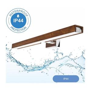Imagine Aplică LED pentru oglindă de baie BRILAGI WOODY MIRROR LED/12W/230V IP44 stejar/crom