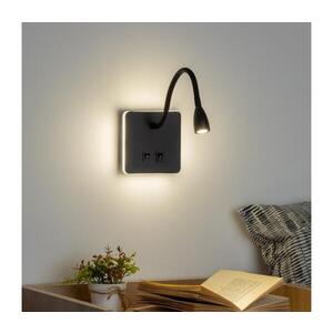 Imagine Lampă LED flexibilă de perete BRILAGI MAYA Double LED/4W/230V + LED/3W negru