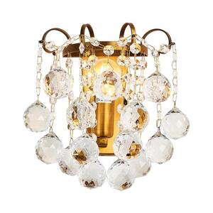 Imagine Aplică de cristal BRILAGI CRYSTAL 1xE14/60W/230V alamă