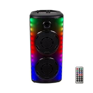 Imagine Boxă LED RGB reîncărcabilă cu microfon 600W/2400 mAh