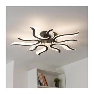 Imagine Lustră LED dimabilă aplicată BRILAGI TWIST LED/65W/230V 3000-6500K negru + telecomandă
