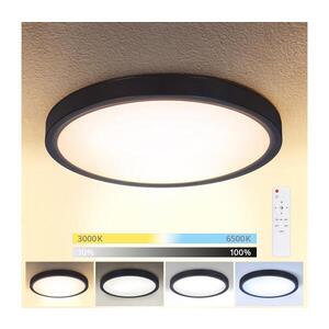 Imagine Plafonieră LED dimabilă BRILAGI ESTELA LED/48W/230V 3000-6500K ø 40 cm negru + telecomandă