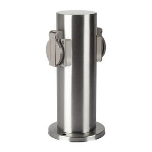 Imagine Stâlp de prize de exterior BRILAGI PILLAR 2Z 230V IP44 crom mat