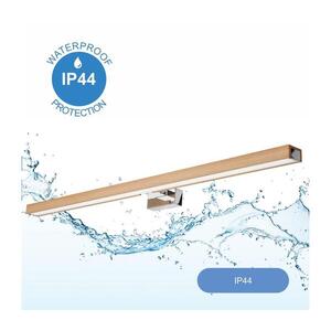 Imagine Aplică LED pentru oglindă BRILAGI WOODY MIRROR LED/15W/230V IP44 stejar/crom
