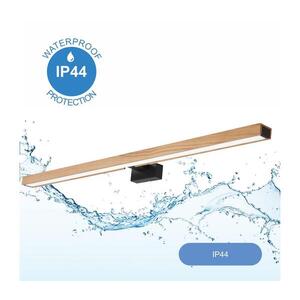 Imagine Aplică LED pentru oglindă BRILAGI WOODY MIRROR LED/15W/230V IP44 stejar/negru