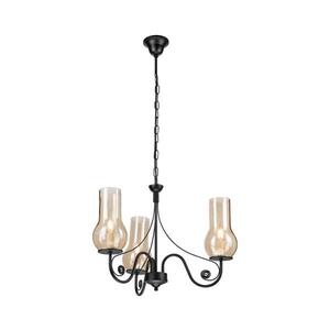 Imagine Lustră pe lanț BRILAGI COTTAGE 3xE14/40W/230V negru/maro