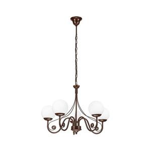 Imagine Lustră pe lanț BRILAGI COTTAGE 5xG9/40W/230V maro/alb