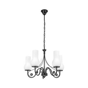 Imagine Lustră pe lanț BRILAGI COTTAGE 5xE14/40W/230V negru/alb
