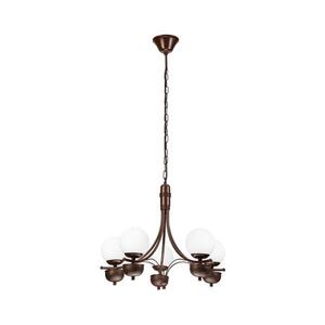 Imagine Lustră pe lanț BRILAGI COTTAGE 5xG9/40W/230V stejar/alb