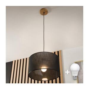 Imagine Lustră pe cablu BRILAGI ANTHONY 1xE27/60W/230V stejar/negru