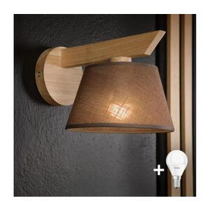 Imagine Aplică BRILAGI ANTHONY 1xE14/40W/230V stejar/maro