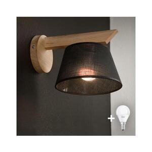 Imagine Aplică BRILAGI ANTHONY 1xE14/40W/230V stejar/negru