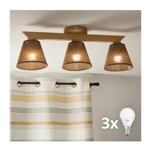 Imagine Lustră aplicată BRILAGI ANTHONY 3xE14/40W/230V stejar/maro