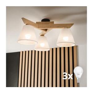 Imagine Lustră aplicată BRILAGI ANTHONY 3xE14/40W/230V stejar/alb