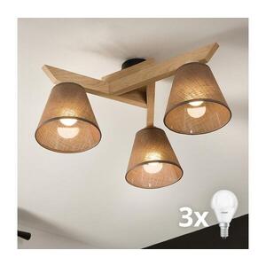 Imagine Lustră aplicată BRILAGI ANTHONY 3xE14/40W/230V stejar/maro