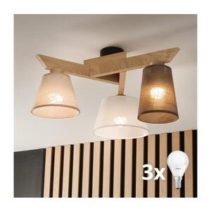Imagine Lustră aplicată BRILAGI ANTHONY 3xE14/40W/230V stejar