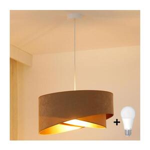 Imagine Lustră LED pe cablu BRILAGI LYRA 1xE27/15W/230V maro/auriu