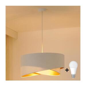 Imagine Lustră LED pe cablu BRILAGI LYRA 1xE27/15W/230V alb/auriu