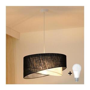 Imagine Lustră LED pe cablu BRILAGI LYRA 1xE27/15W/230V negru/crem