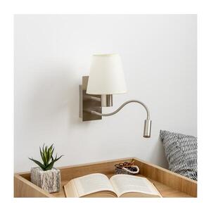 Imagine Lampă LED flexibilă de perete BRILAGI NUBILA 1xE27/25W/230V+LED/3W crom mat/crem