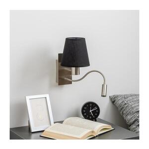 Imagine Lampă LED de perete BRILAGI NUBILA 1xE27/25W/230V + LED/3W crom mat/negru