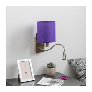 Imagine Lampă LED de perete BRILAGI NUBILA 1xE27/25W/230V + LED/3W crom mat/mov