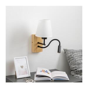 Imagine Lampă LED de perete BRILAGI NUBILA WOOD 1xE27/25W/230V + LED/3W stejar/alb