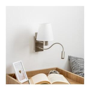 Imagine Lampă LED de perete BRILAGI NUBILA 1xE27/25W/230V + LED/3W crom mat/alb