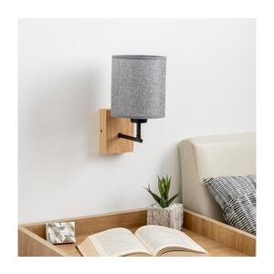 Imagine Lampă de perete BRILAGI NUBILA WOOD 1xE27/25W/230V stejar/gri