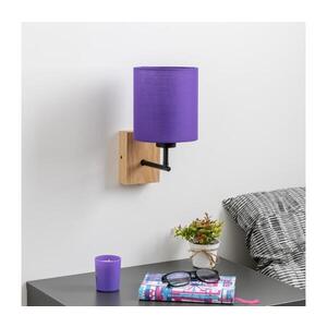 Imagine Lampă de perete BRILAGI NUBILA WOOD 1xE27/25W/230V stejar/mov