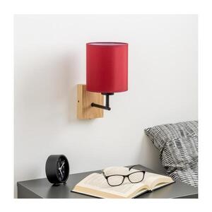 Imagine Lampă de perete BRILAGI NUBILA WOOD 1xE27/25W/230V stejar/Pompeian roșu