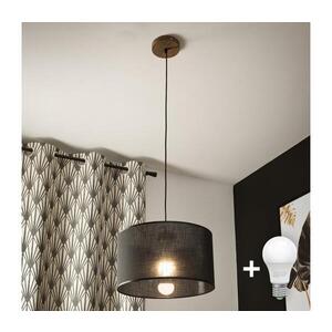 Imagine Lustră pe cablu BRILAGI ANTHONY 1xE27/60W/230V stejar nuc/negru