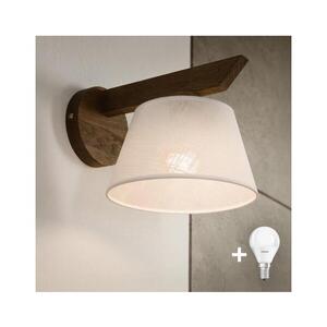 Imagine Aplică LED BRILAGI ANTHONY 1xE14/40W/230V stejar nuc/alb