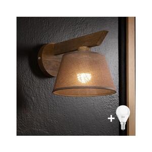 Imagine Aplică LED BRILAGI ANTHONY 1xE14/40W/230V stejar nuc/maro