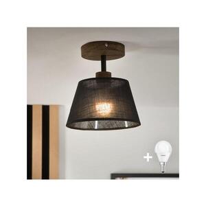 Imagine Lustră LED aplicată BRILAGI ANTHONY 1xE14/60W/230V stejar nuc/negru